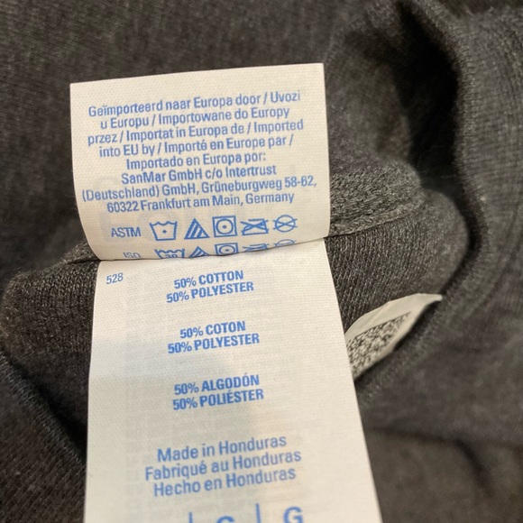 NWT Port & company USS Carl Vinson CVN-19 veteran gray fleece unisex sweater L. - Picture 8 of 8